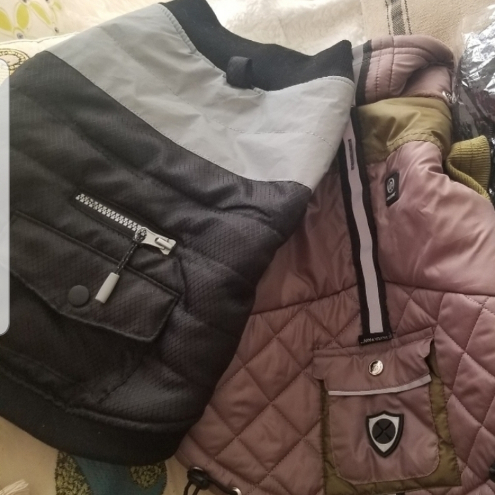 NWT Dog Vest, black dog puffy vest
